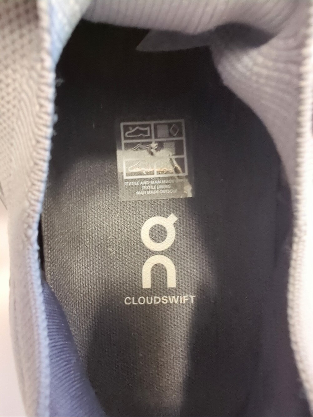Men's On Cloudswift 3 Running Shoes Sneakers Size 10 Alloy Glacier EUC - Picture 10 of 10